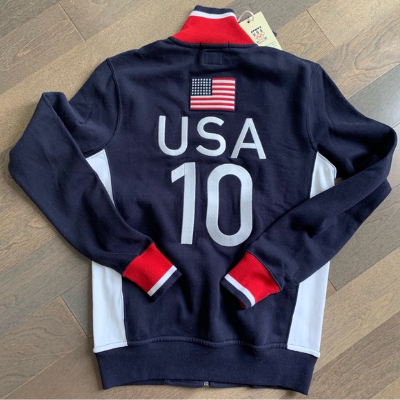 Rare Team USA Official Olympic Collection Zip Up Jacket Sweater - Picture 5 of 16